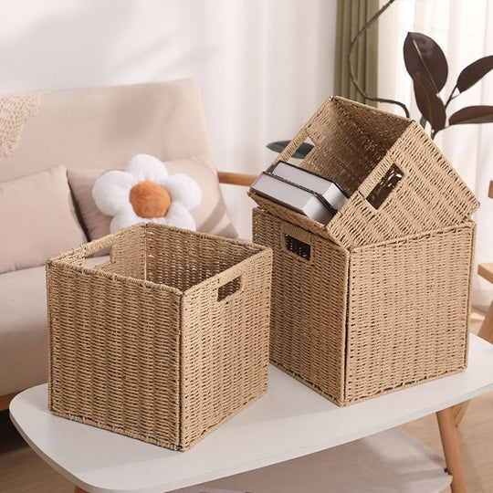 Panier Rangement Polyvalent Style Naturel Compact 2