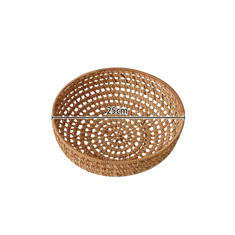 Panier Rond Femme Tissé à la Main 0