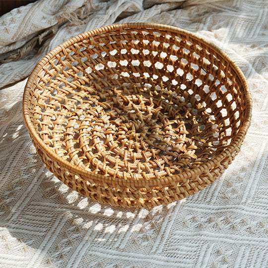 Panier Rond Femme Tissé à la Main 2