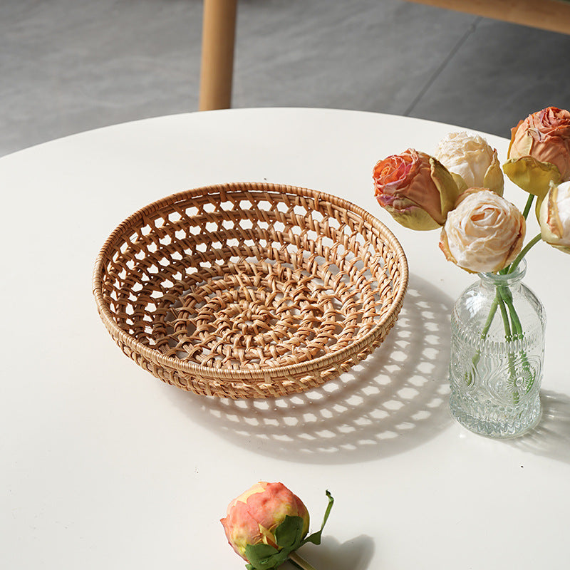 Panier Rond Femme Tissé à la Main 3