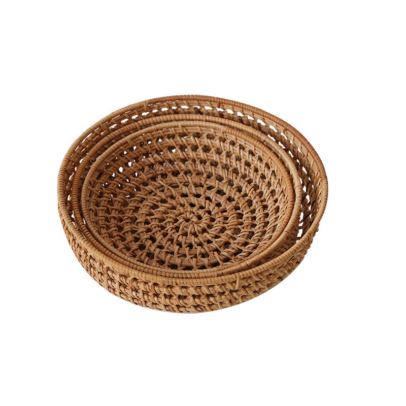 Panier Rond Femme Tissé à la Main 4