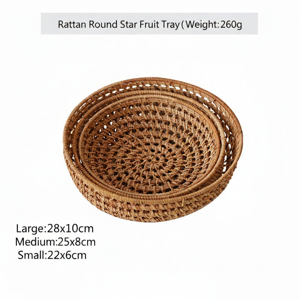 Panier Rond Femme Tissé à la Main 5