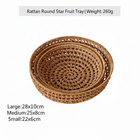 Panier Rond Femme Tissé à la Main 5