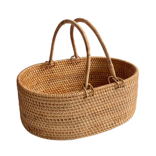 Panier Rotin Tressé Pratique et Esthétique pour Femmes 2
