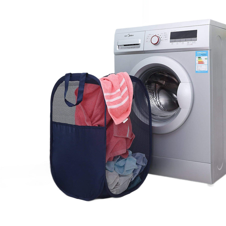 Panier à Linge Pliable et Portable pour Maison Rangement Pratique 5