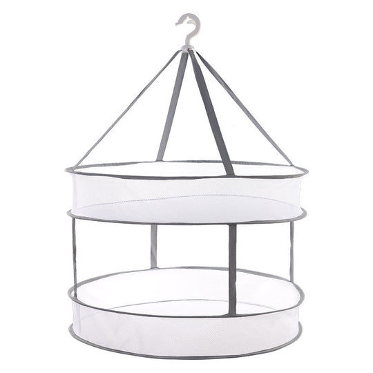 Panier à Vêtements Ronde Multifonctionnel pour Rangement et Séchage 7