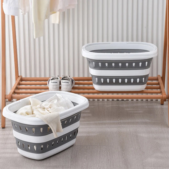 Panier à linge pliable compact avec ventilation et fond antidérapant 3