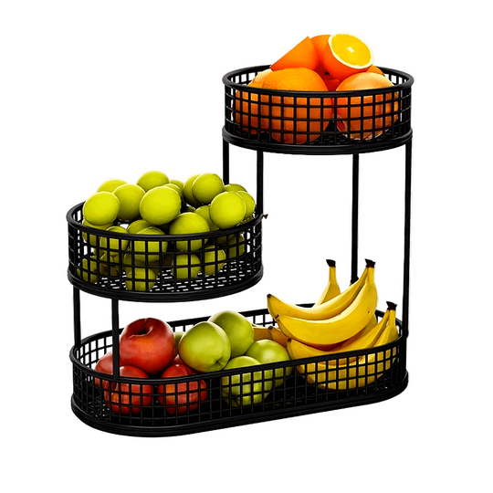 Panier de Fruits en Métal à Plusieurs Niveaux 1
