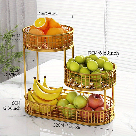 Panier de Fruits en Métal à Plusieurs Niveaux 3