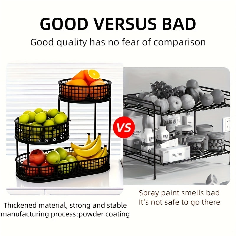 Panier de Fruits en Métal à Plusieurs Niveaux 5