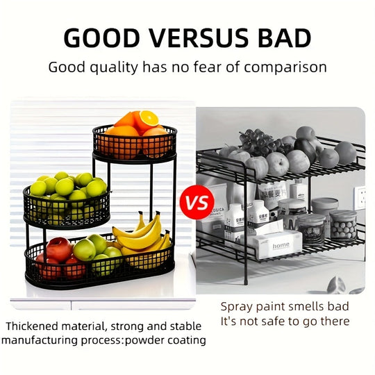 Panier de Fruits en Métal à Plusieurs Niveaux 5