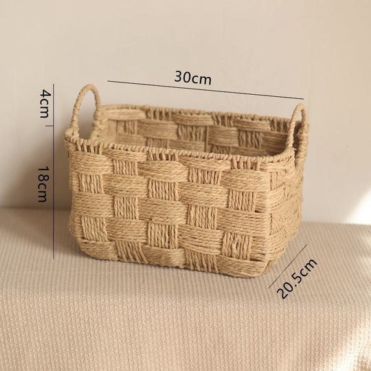 Panier de Rangement Osier Artisanal Polyvalent pour Intérieur 0