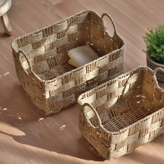 Panier de Rangement Osier Artisanal Polyvalent pour Intérieur 4