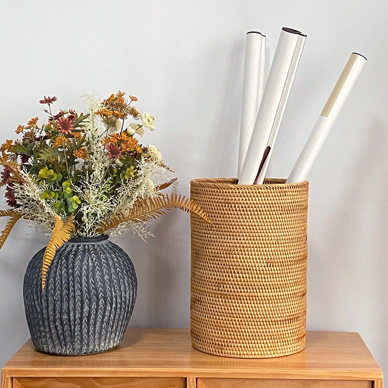 Panier de rangement rectangulaire avec poignées pratiques 2