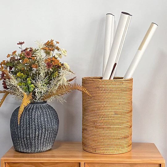 Panier de rangement rectangulaire avec poignées pratiques 2