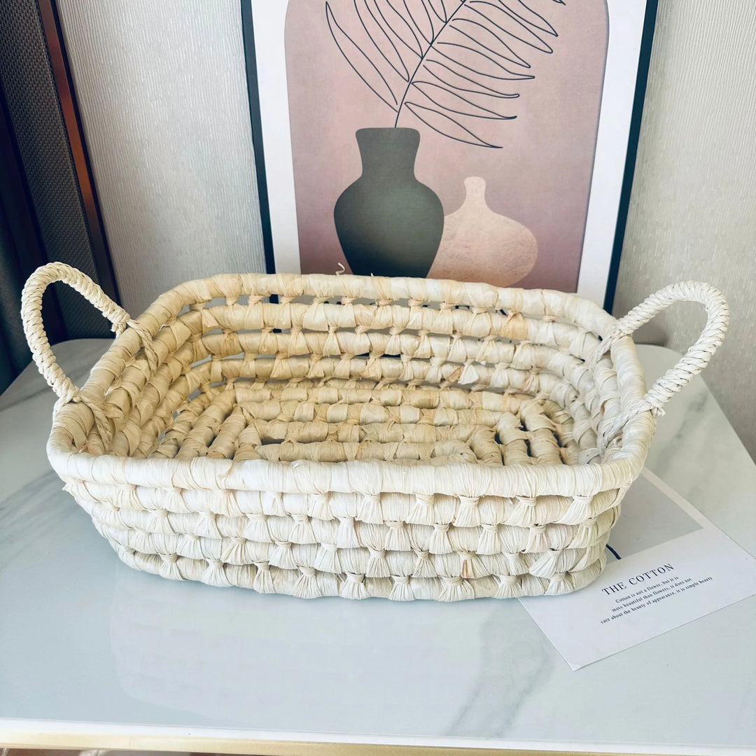 Panier de rangement tissé à la main polyvalent pour intérieur 2