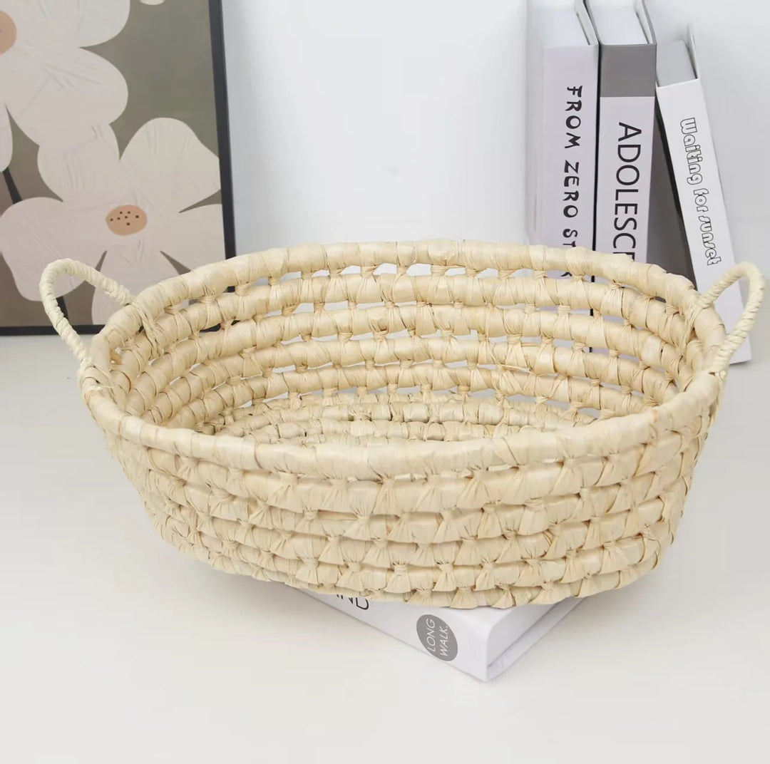Panier de rangement tissé à la main polyvalent pour intérieur 7