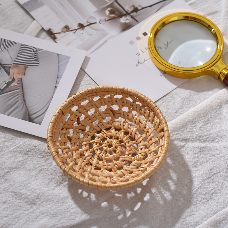 Panier de rangement tissé à la main pour femme 0