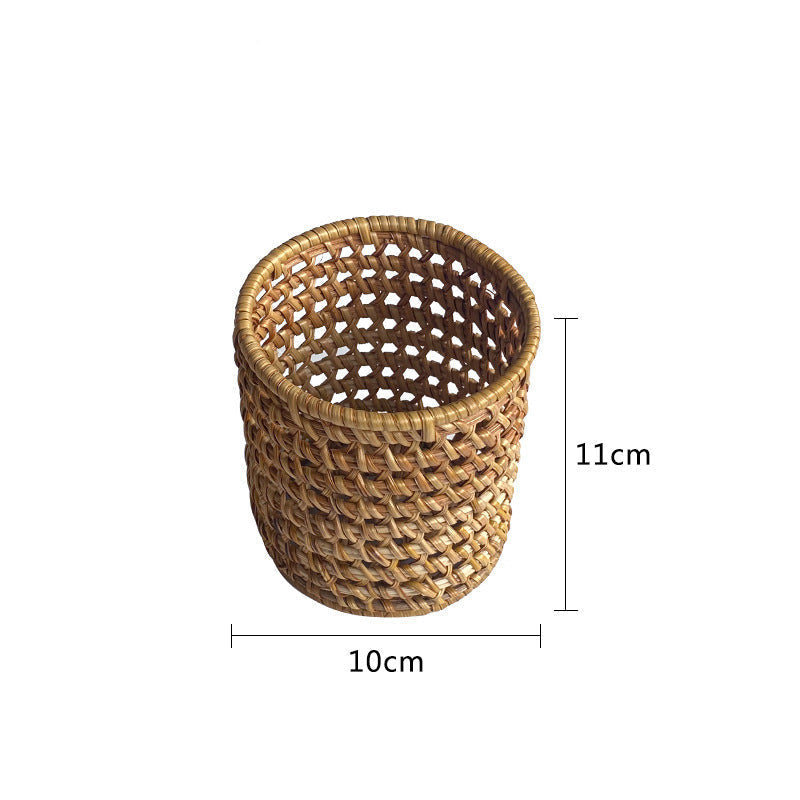 Panier de rangement tissé à la main pour femme 11