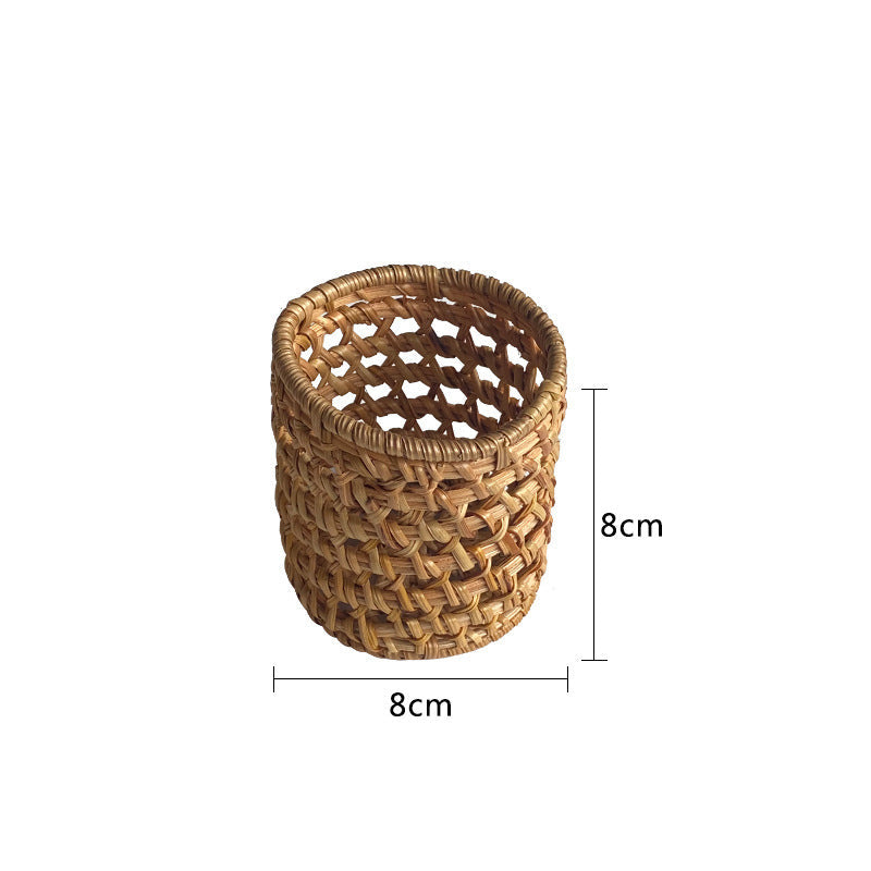 Panier de rangement tissé à la main pour femme 12