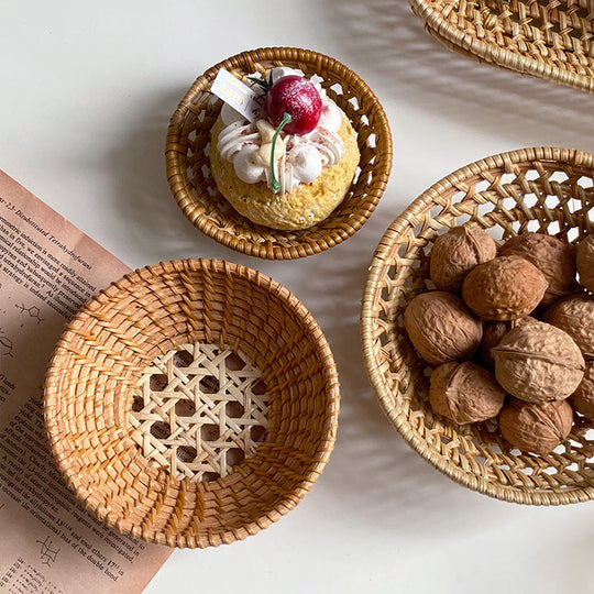 Panier de rangement tissé à la main pour femme 2