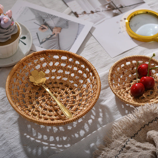 Panier de rangement tissé à la main pour femme 6