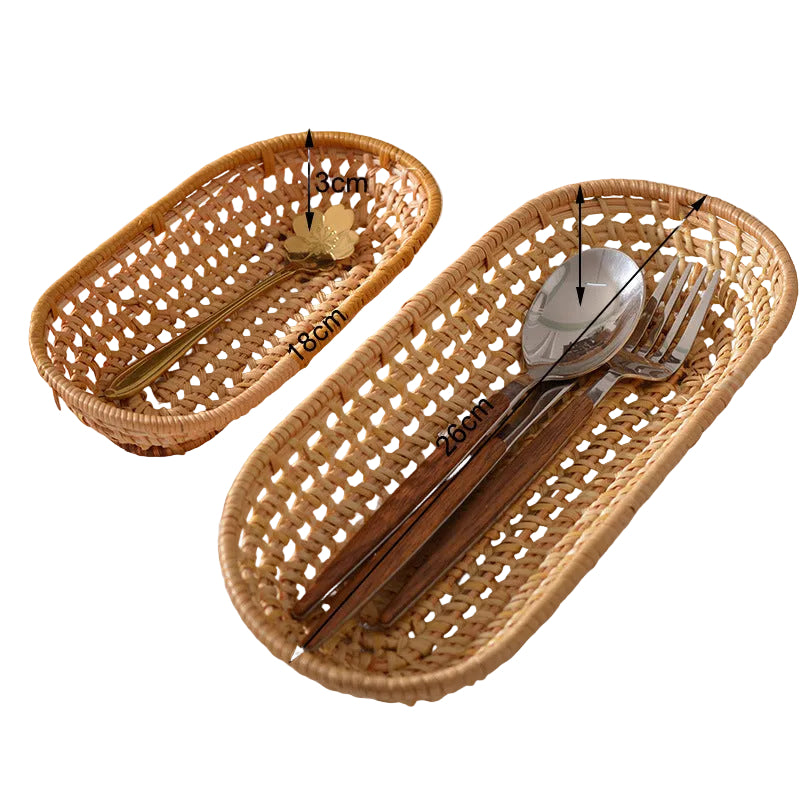 Panier de rangement tissé à la main pour femme 9