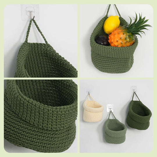 Panier de rangement tressé à la main pour intérieur polyvalent 2