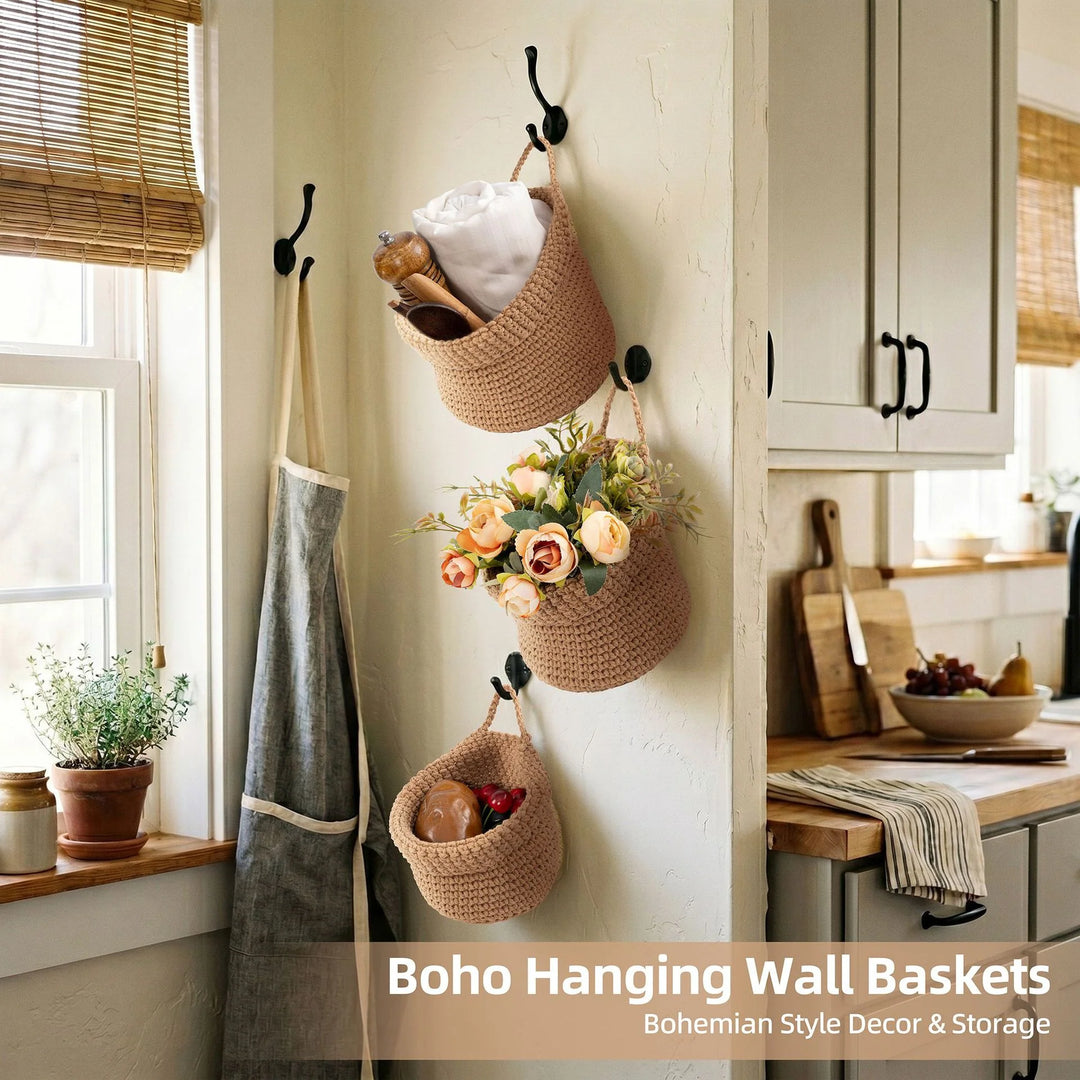 Panier de rangement tressé artisanal polyvalent 3