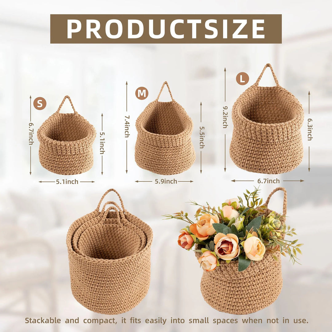 Panier de rangement tressé artisanal polyvalent 4