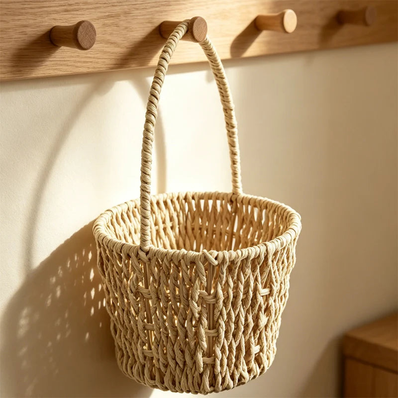 Panier de rangement tressé polyvalent pour intérieur 2