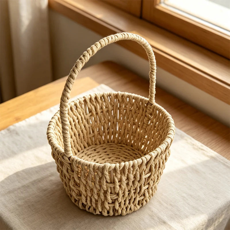 Panier de rangement tressé polyvalent pour intérieur 4