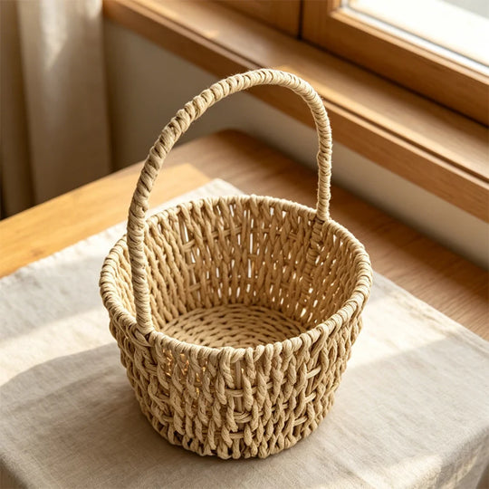 Panier de rangement tressé polyvalent pour intérieur 4