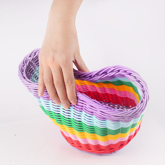 Panier de vélo avant tissé avec sangles réglables pour adultes 3