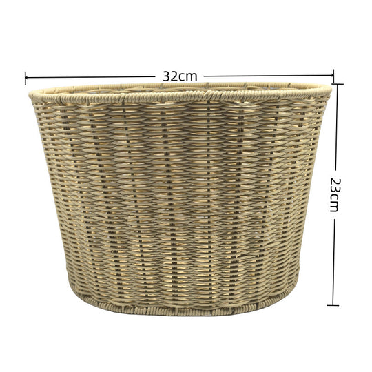 Panier de vélo avant tressé avec support universel pour guidon 4
