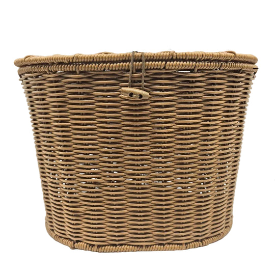 Panier de vélo avant tressé avec support universel pour guidon 7