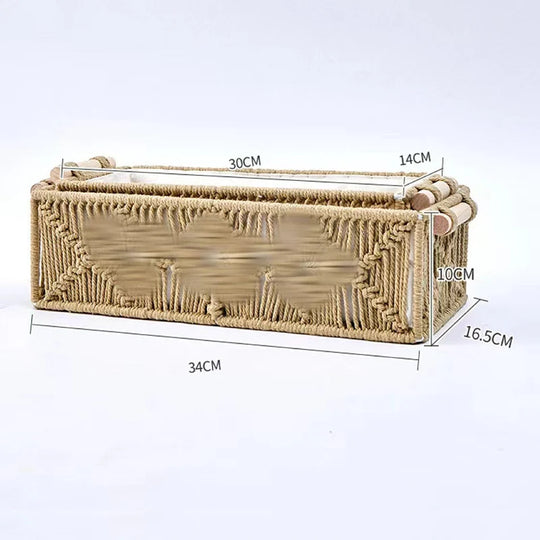Paniers de rangement macramé pour intérieur polyvalent 5