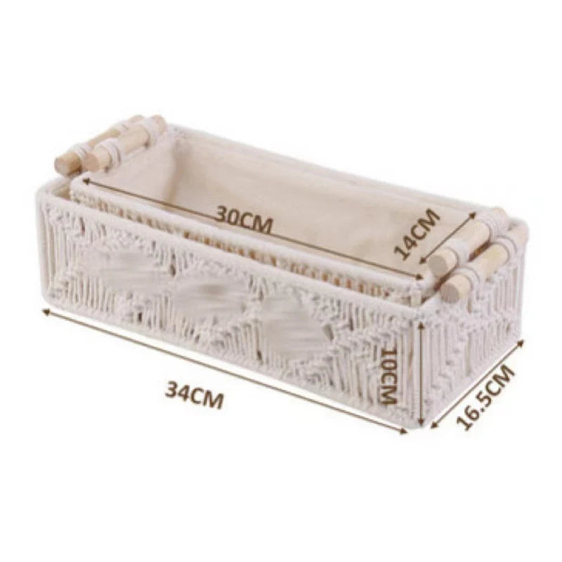 Paniers de rangement macramé pour intérieur polyvalent 6