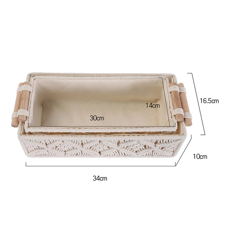 Paniers de rangement macramé pour intérieur polyvalent 8