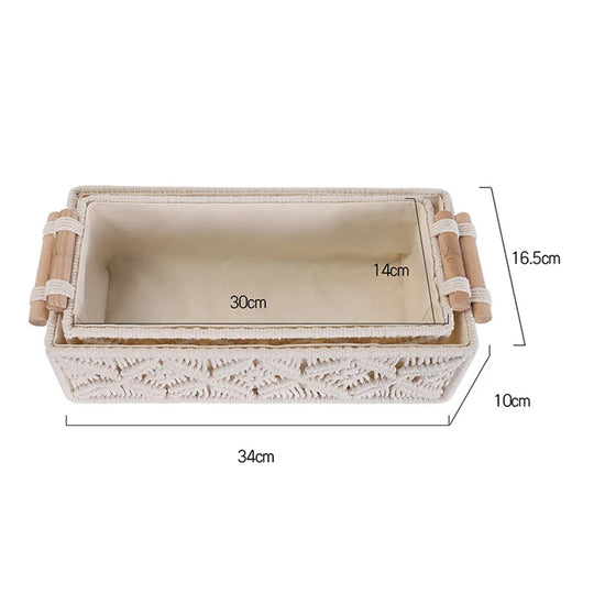 Paniers de rangement macramé pour intérieur polyvalent 8
