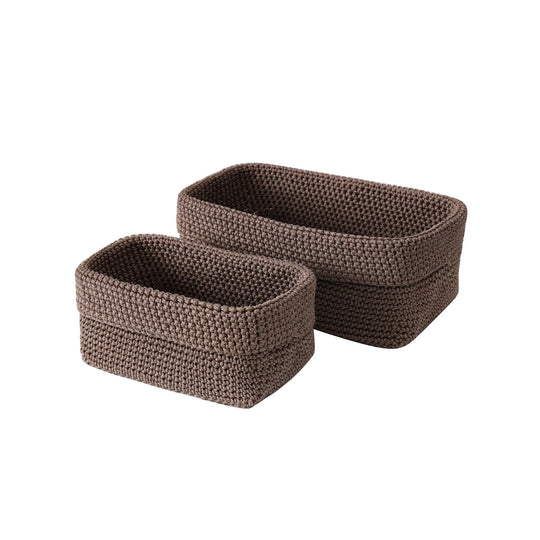 Paniers de rangement tissés à la main pour intérieur polyvalent 0