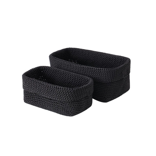 Paniers de rangement tissés à la main pour intérieur polyvalent 7