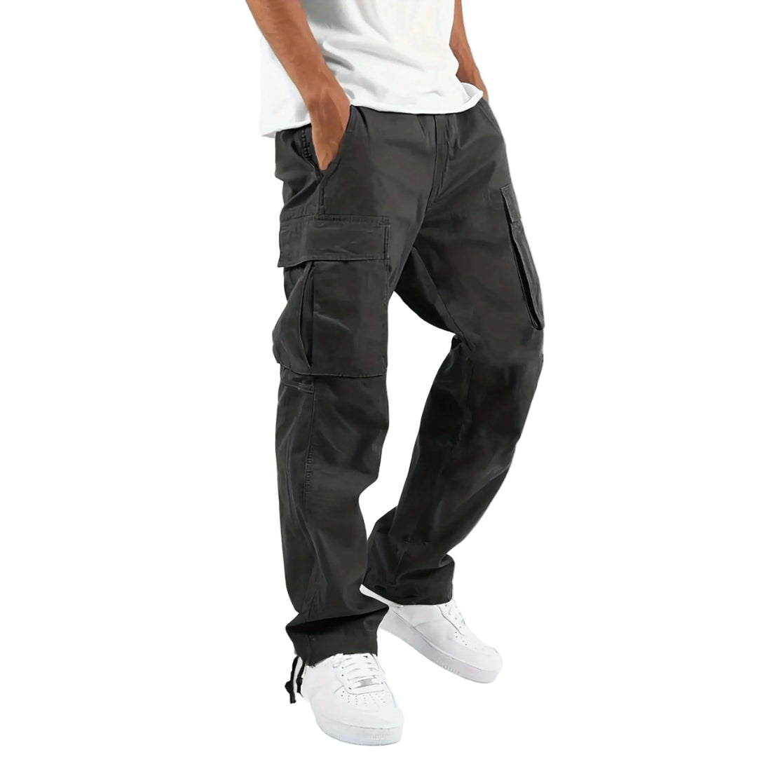Pantalon Cargo Homme Coupe Droite Pratique 0
