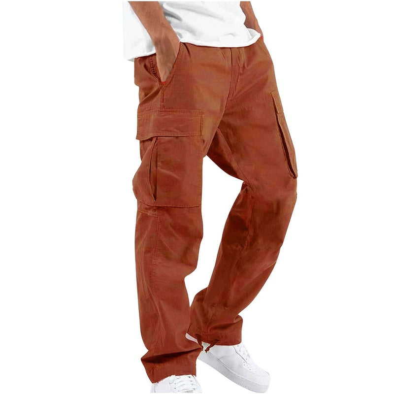 Pantalon Cargo Homme Moderne en Mélange de Coton avec Poches Pratiques 11