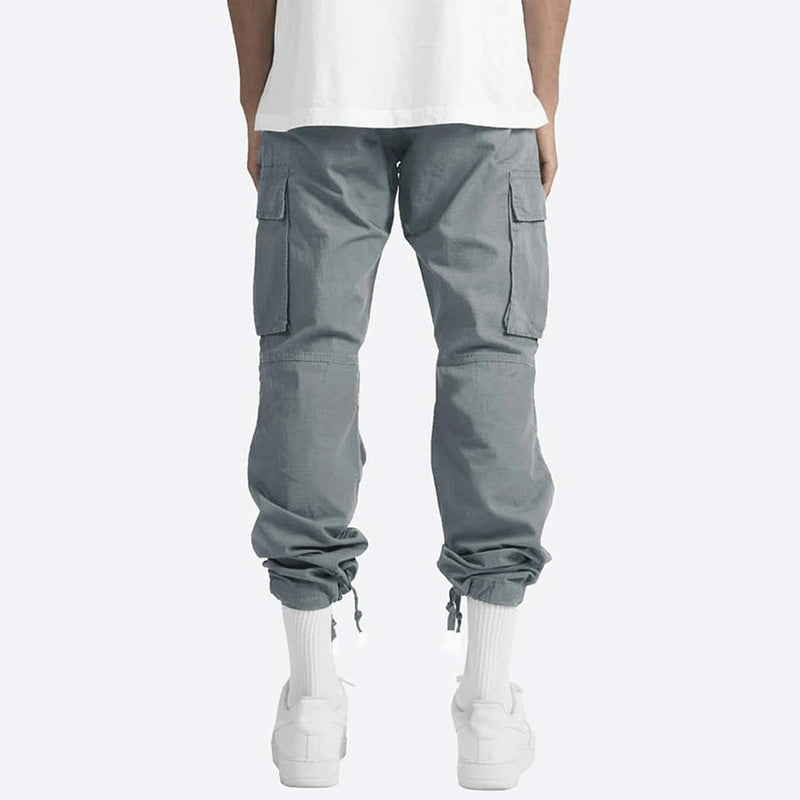 Pantalon Cargo Homme Moderne en Mélange de Coton avec Poches Pratiques 5