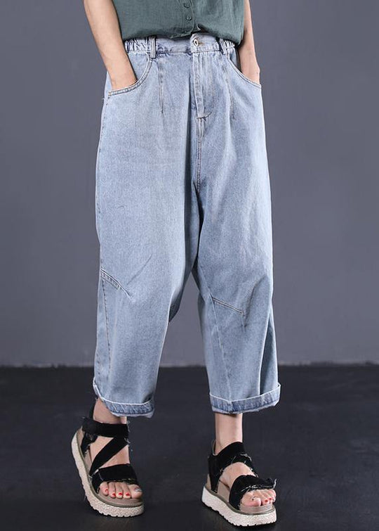 Pantalon Décontracté Femme Jean Vintage 2