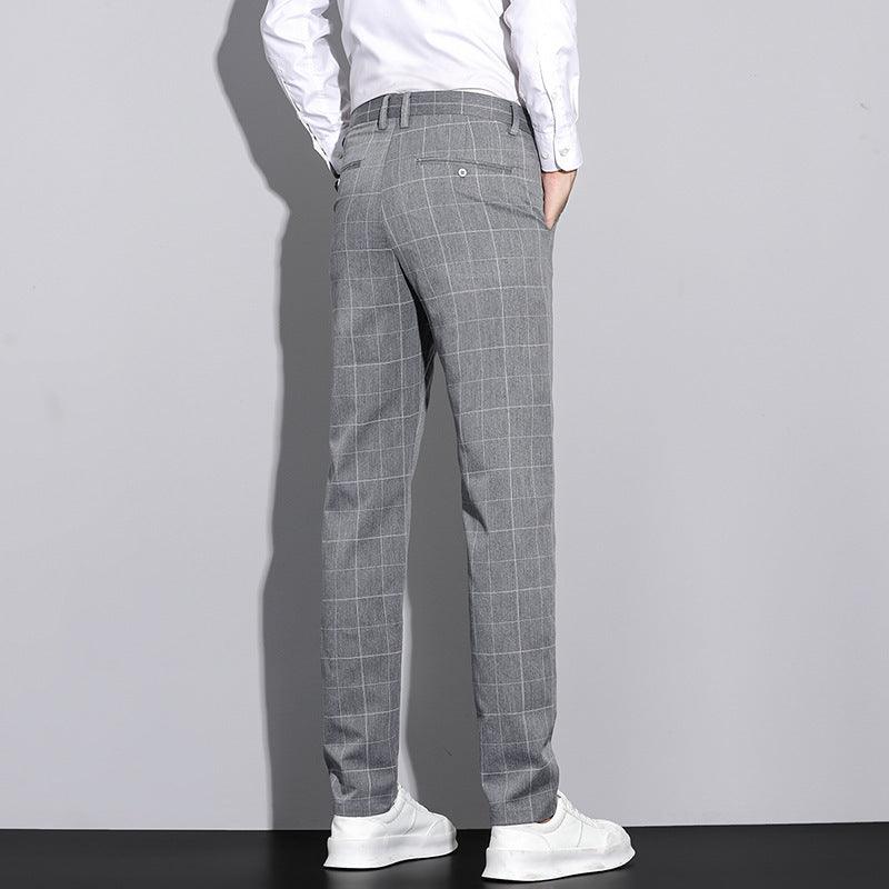 Pantalon Droit à Carreaux pour Hommes 2