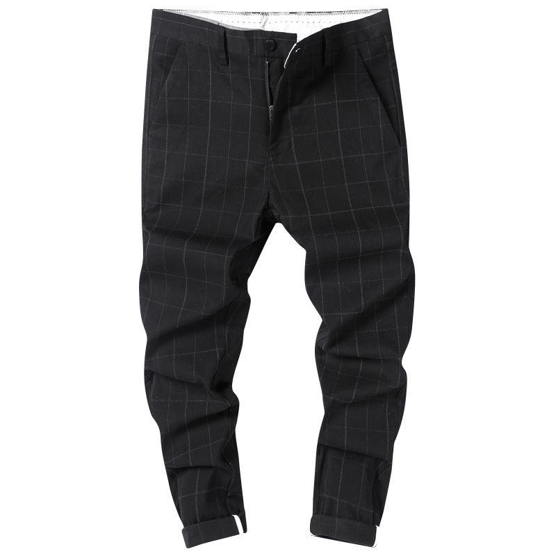 Pantalon Droit à Carreaux pour Hommes 5