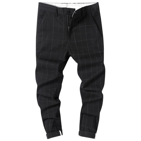 Pantalon Droit à Carreaux pour Hommes 5