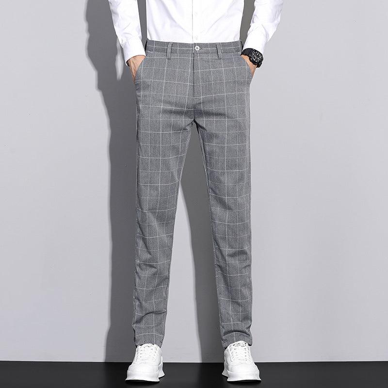 Pantalon Droit à Carreaux pour Hommes 6